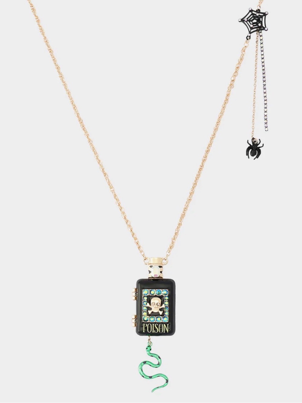 NWT ⚜️🖤⚜️ Betsey Johnson Halloween Charm Statement Necklace